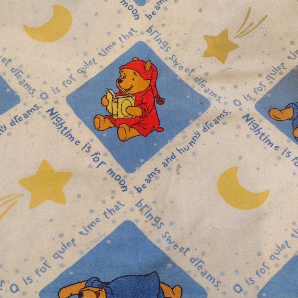 Vintage 90s Winnie the Pooh Blanket Twin Full Polyester Acrylic Twin Tigger.